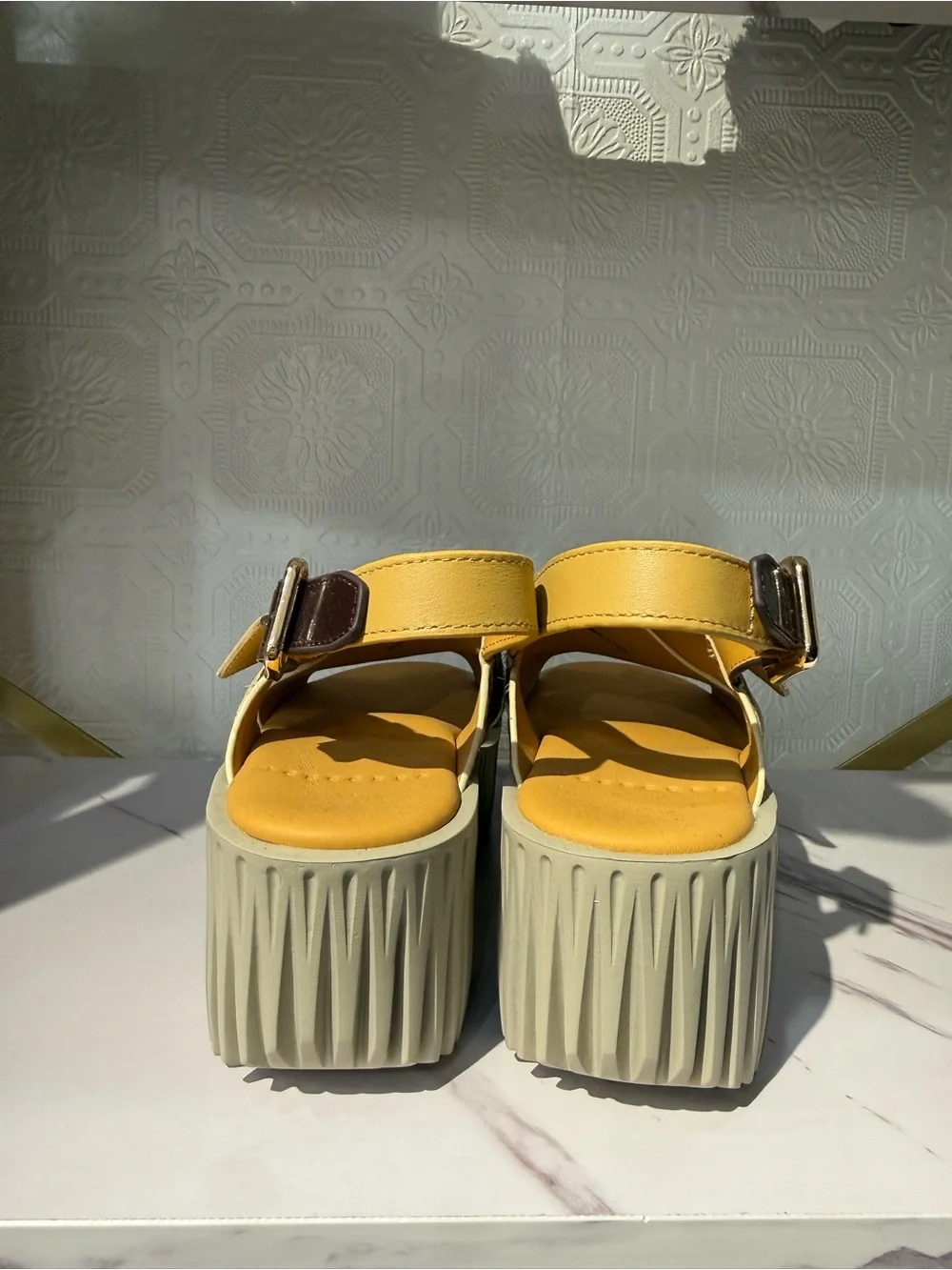 4ccccees Pila Juno - Zebra-Print Platform Sandals  with Buckle Accent